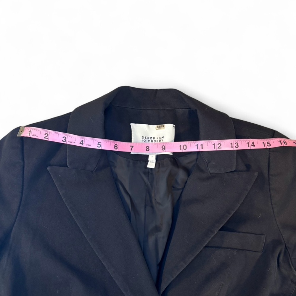 Derek Lam 10 Crosby Double Breasted Black Blazer with Gold Buttons - Picture 7 of 8